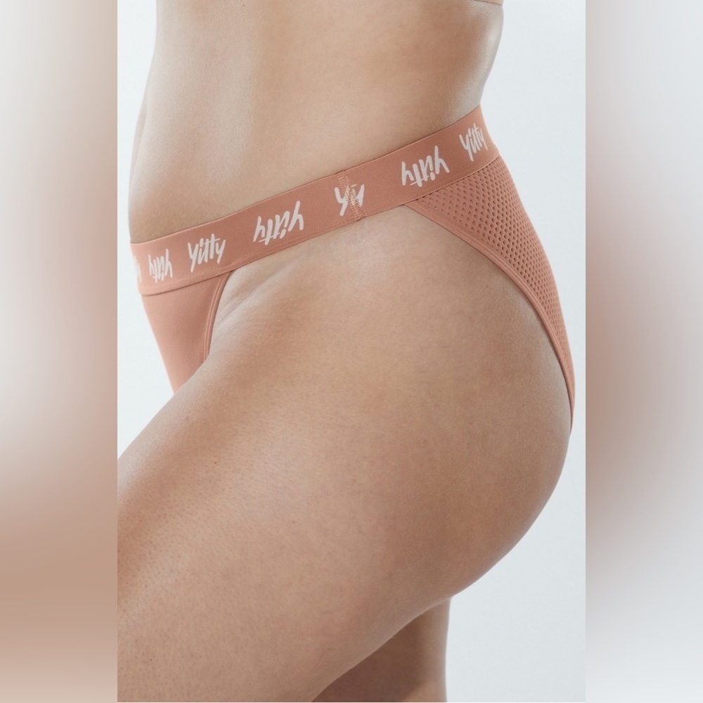 NWT Yitty by Lizzo Major Label Smoothing Bikini Brief Tan Size S